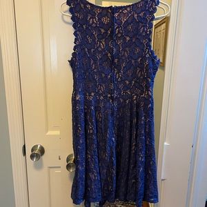 Blue lace dress